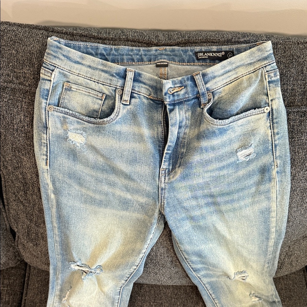 Blank NYC Light Blue Distressed Jeans